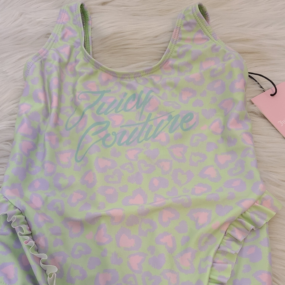 Juicy Couture Ruffle Swimsuit 7/8 NWT - Picture 2 of 4